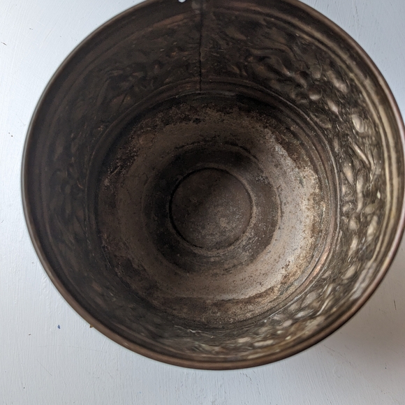 COPY - Vintage Floral Brass Plant Holder - Picture 6 of 10